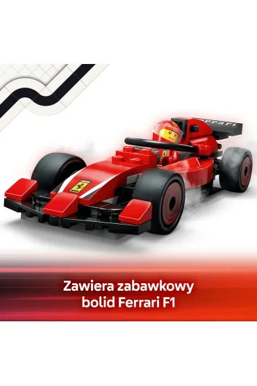 LEGO City F1® Pit stop i mechanicy z bolidem Ferrari 60443