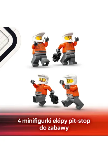 LEGO City F1® Pit stop i mechanicy z bolidem Ferrari 60443