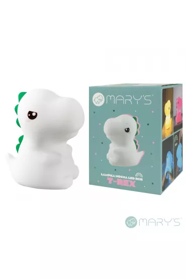 Marys Lampka nocna LED RGB t-rex