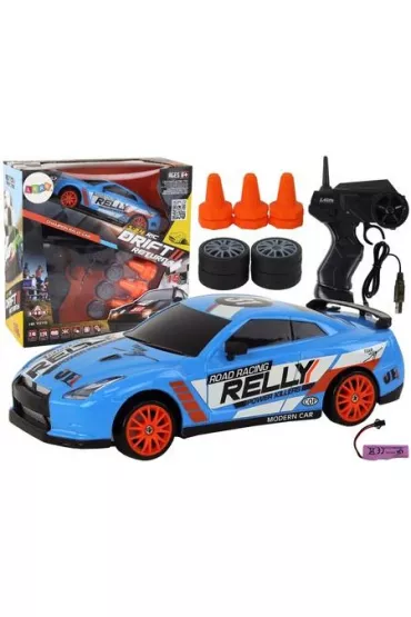 Autko sportowe R/C 1:24 wymienne ko�a czarne LeanToys