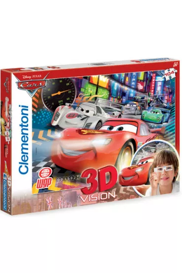 Puzzle 3D 104 el. Cars 2 20044 Clementoni