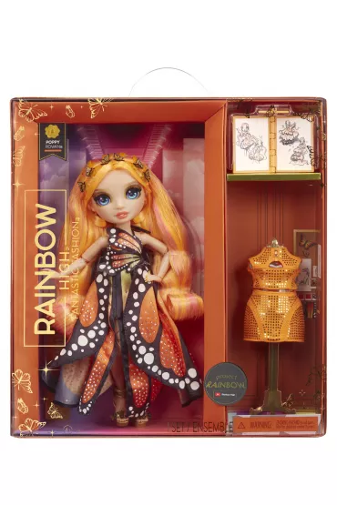 Rainbow High Fantastic Fashion Lalka Poppy Rowan - Orange 587330 Mga Entertainment
