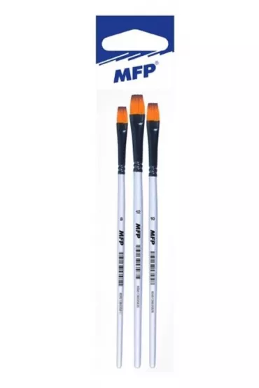 MFP P�dzel syntetyczny p�aski rozmiar 8,10,12 3 szt.