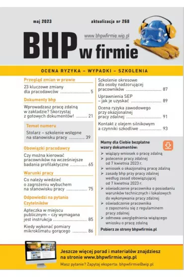 eBook &bdquo;BHP w firmie&rdquo; maj 2023 pdf mobi epub