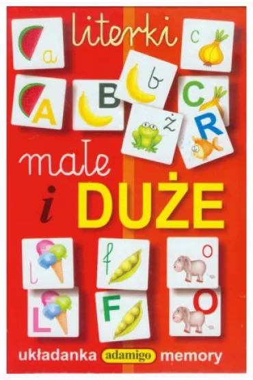 Gra memory Literki ma�e i du�e * - Julia Pogorzelska 