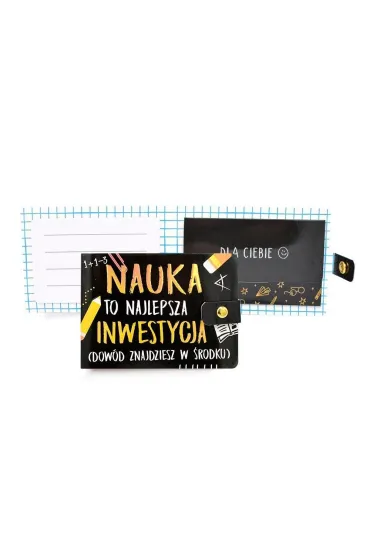 Kukartka Portfelik Nauka to najlepsza inwestycja
