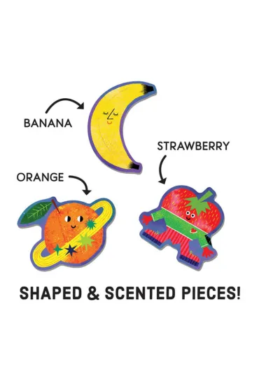 Puzzle sensoryczne z elementami zapachowymi Kosmiczne owoce 4+ Mudpuppy