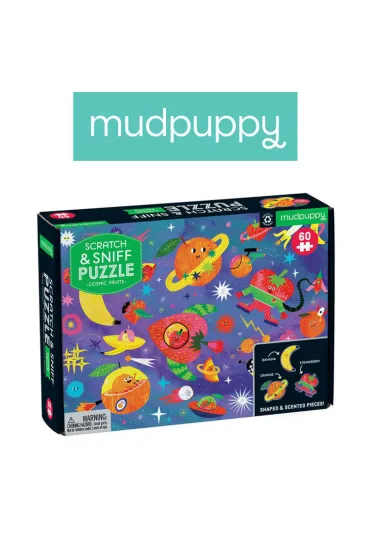 Puzzle sensoryczne z elementami zapachowymi Kosmiczne owoce 4+ Mudpuppy