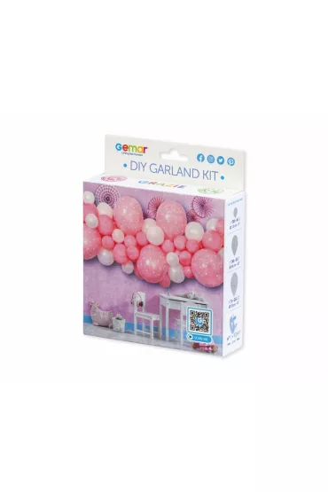 Gemar Girlanda balonowa DIY Baby Pink 65 szt.