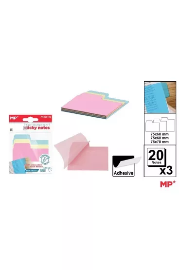 Mp Main Paper Karteczki samoprzylepne indeksuj�ce 3x20szt