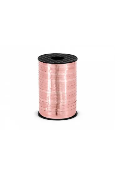PartyDeco Wst��ka plastikowa r�owe z�oto 5 mm x 225 m