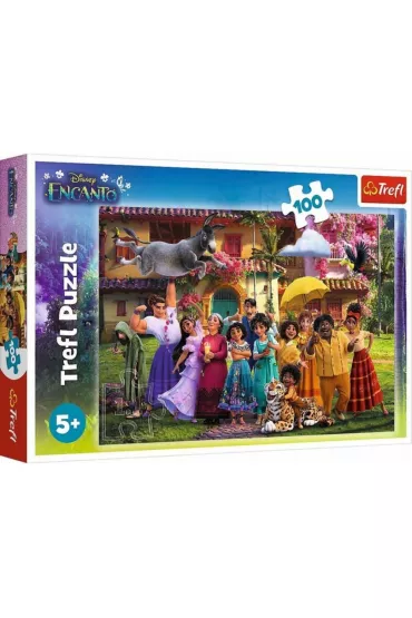 Puzzle 100 el. Magia czeka w Encanto Trefl
