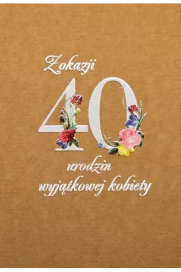 Trend Kartka okoliczno�ciowa eko Urodziny 40 TS50