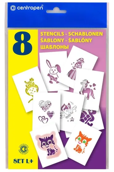 Centropen Szablony L+stencils 9996