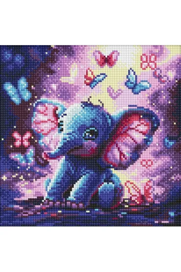 Ideyka Diamentowa mozaika -Beztroski s�onik Kids 30x30cm