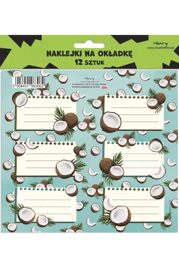 Henry Naklejki na ok�adk� - Kokos 12 szt.