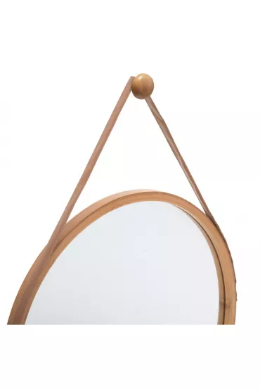 5five Simply Smart Bambusowe lustro cienne na pasku 38 cm
