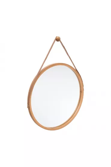 5five Simply Smart Bambusowe lustro cienne na pasku 38 cm