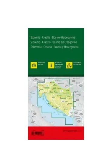 Mapa S�owenia Chorwacja Bo�nia i Hercegowina 1:500 000 FB
