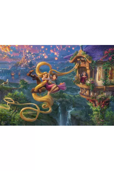 Puzzle 1000 el. PQ T.Kinkade Roszpunka zapl�tani w mi�o�ci 113367 Schmidt - Thomas  Kinkade