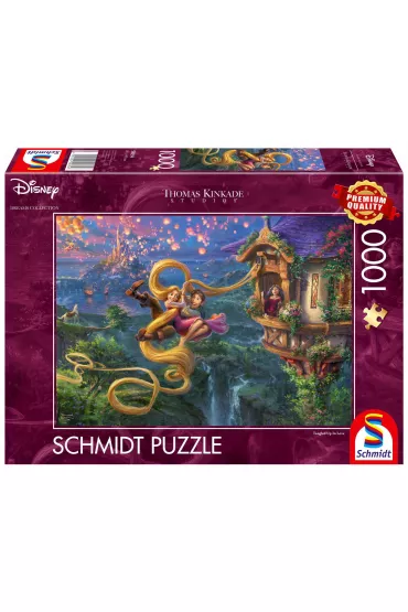 Puzzle 1000 el. PQ T.Kinkade Roszpunka zapl�tani w mi�o�ci 113367 Schmidt - Thomas  Kinkade