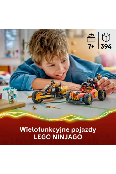 LEGO NINJAGO Wielofunkcyjne pojazdy Kaia i Cole`a 71864