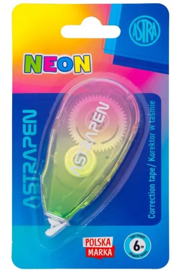 Korektor w ta�mie biurowy ASTRAPEN Neon Line blister 5 mm x 6 m