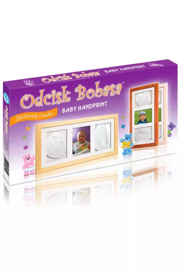 Odcisk bobasa potr�jna ramka z glink�