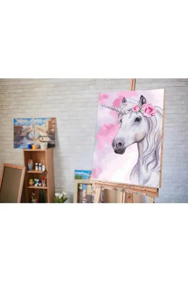Twoje Hobby Malowanie po numerach - Bia�y jednoro�ec 40x50cm