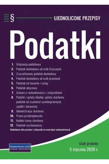 Podatki - stan prawny 5 stycznia 2026 r.