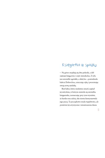 Duch z Ksi�garni pod Lasem. Du�e Litery - Agnieszka Gadzi�ska