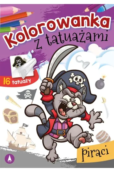 Kolorowanka z tatua�ami. Piraci