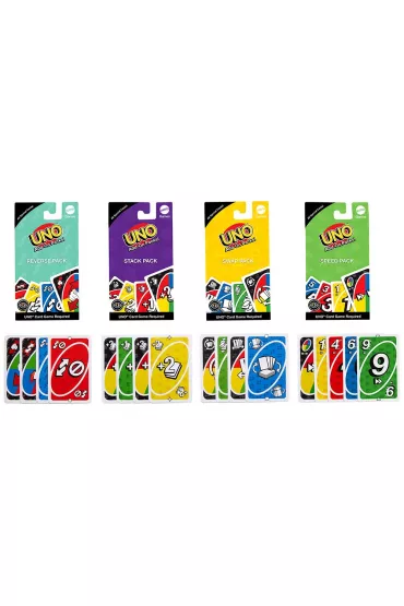 UNO Add-On Packs! JCV55 MATTEL mix cena za 1 szt