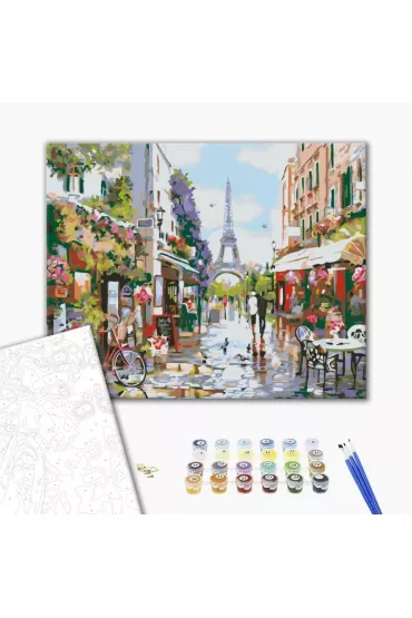 Brushme Malowanie po numerach - Lunch w Pary�u 40x50cm