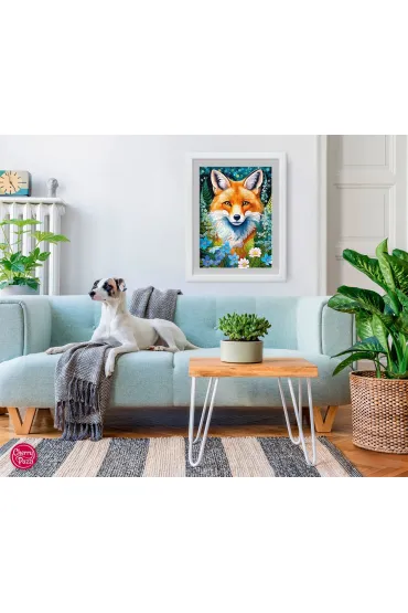 Puzzle 1000 el. Red Fox in Flowers CherryPazzi