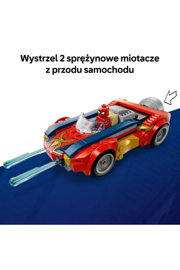 LEGO Super Heroes Spider-Man w samochodzie kontra zvenomowany Wolverine 76336