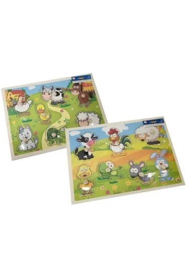 Puzzle drewno z guzikami Merkpol