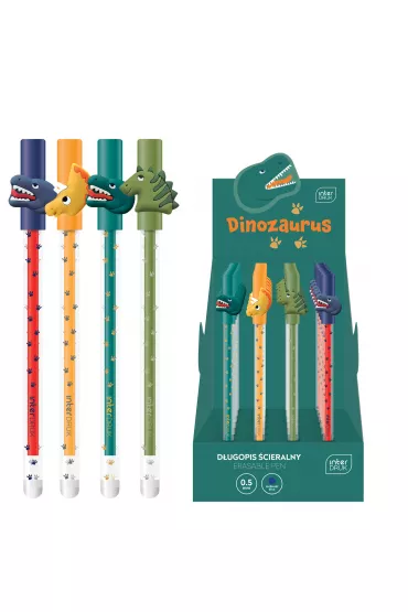 Interdruk D�ugopis �cieralny Dinozaurus niebieski 0.5 mm