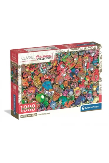 Puzzle 1000 Impossible Xmas Coll. Jolly Christmas Clementoni