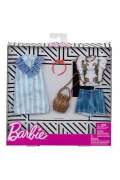 Barbie ubranka z akcesoriami 2 pak 13 Mattel