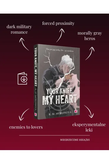 Your Knife, My Heart (barwione brzegi) - K. M. Moronova
