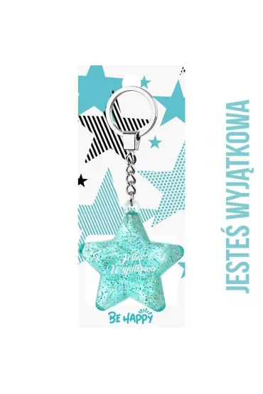 Be-Happy Gifts Brelok gwiazdka Jeste� Wyj�tkowa