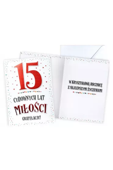 Kukartka Karnet Rocznica �lubu 15