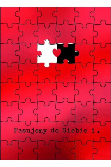 Karnet B6 z koperta z�ocony Puzzle Walentynki HENRY 981099