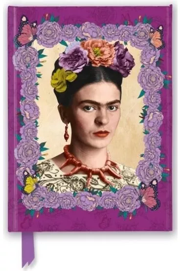 Flame Tree Notatnik A5 linia TW Frida Kahlo Fioletowa