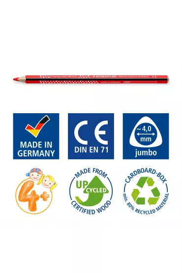 Staedtler Kredki tr�jk�tne Jumbo Noris Colour 12 szt.