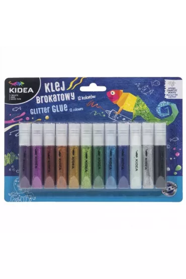 Kidea Klej brokatowy 12x6ml