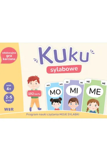 Kuku sylabowe Edukacyjna gra karciana dla dzieci WIR - Agnieszka Suder, Katarzyna Guzik-Czachor