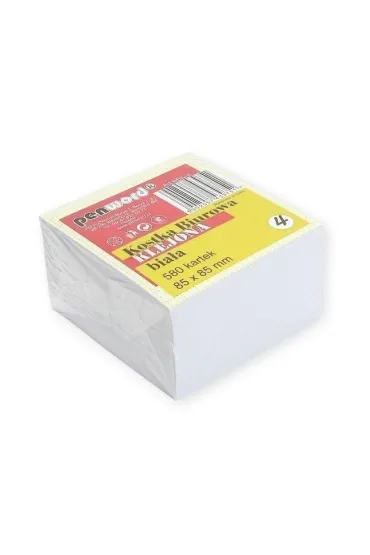 Penword Kostka biurowa bia�a 85x85x50mm 580K