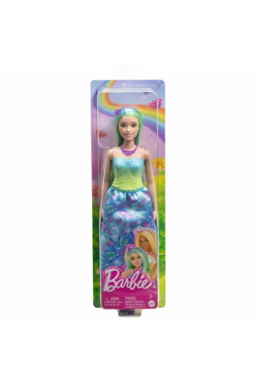 Barbie. Ksi�niczka Lalka Niebiesko-zielony str�j Mattel